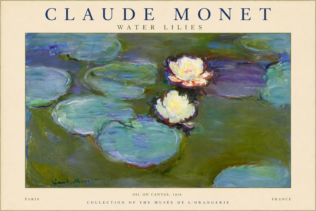 Monet Water Lilies II No3 - Plakat
