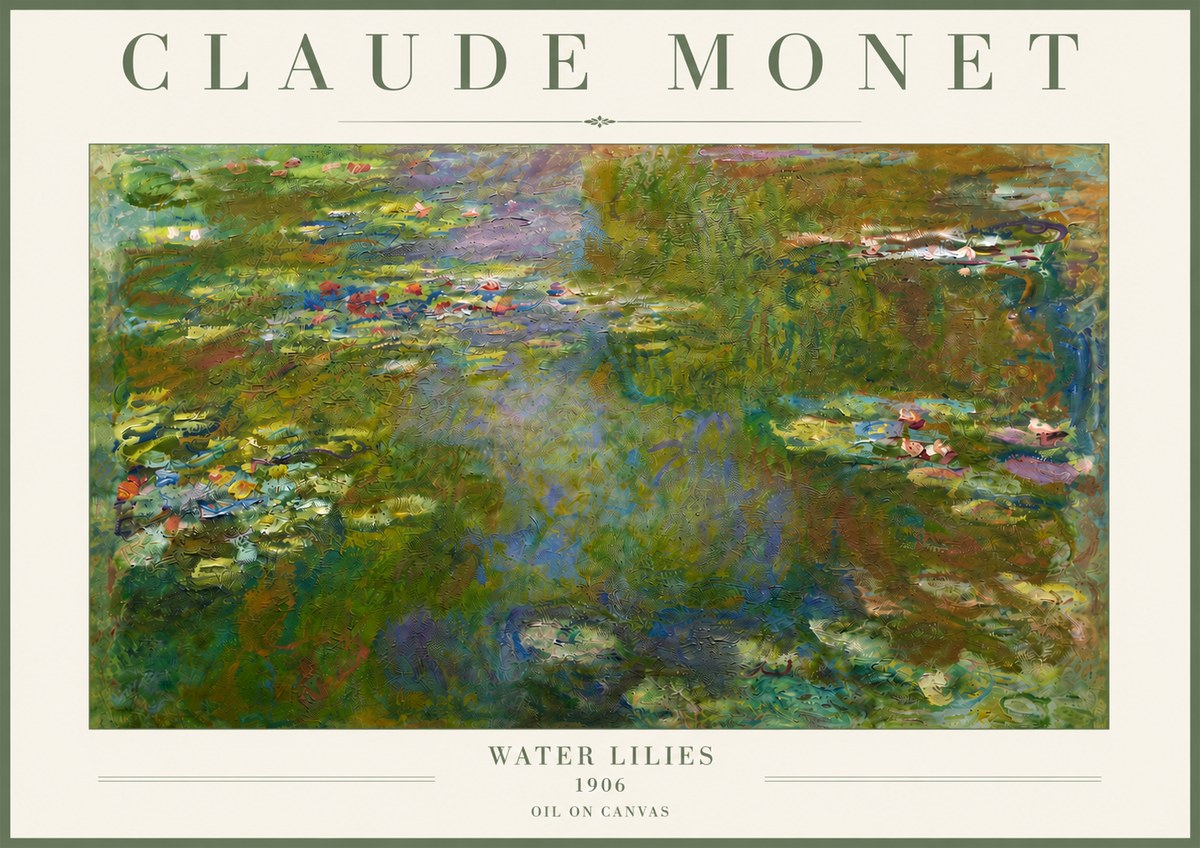 Monet Water Lilies III No4 - Plakat