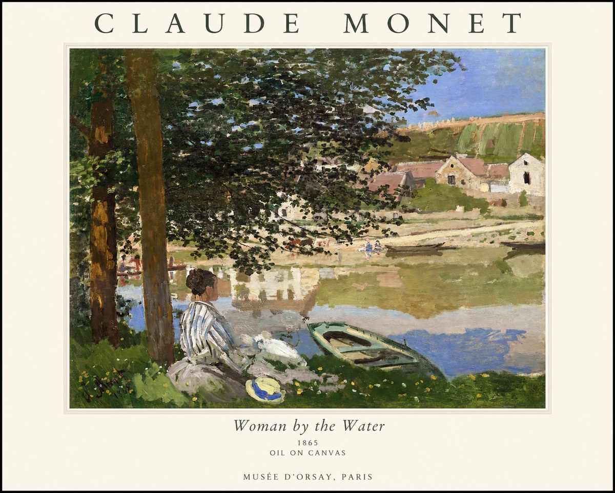 Monet Woman by the Water No1 - Plakat