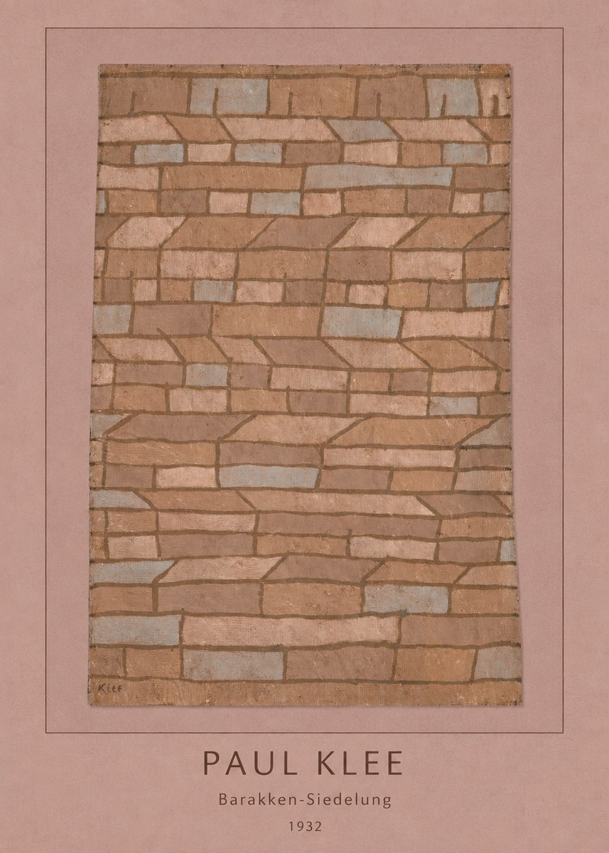 Paul Klee Barakken-siedelung No4 - Plakat
