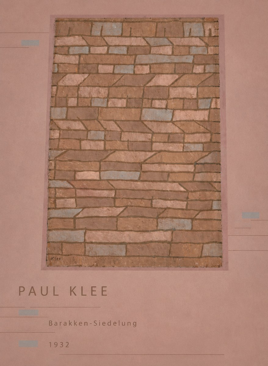 Paul Klee Barakken-siedelung No6 - Plakat
