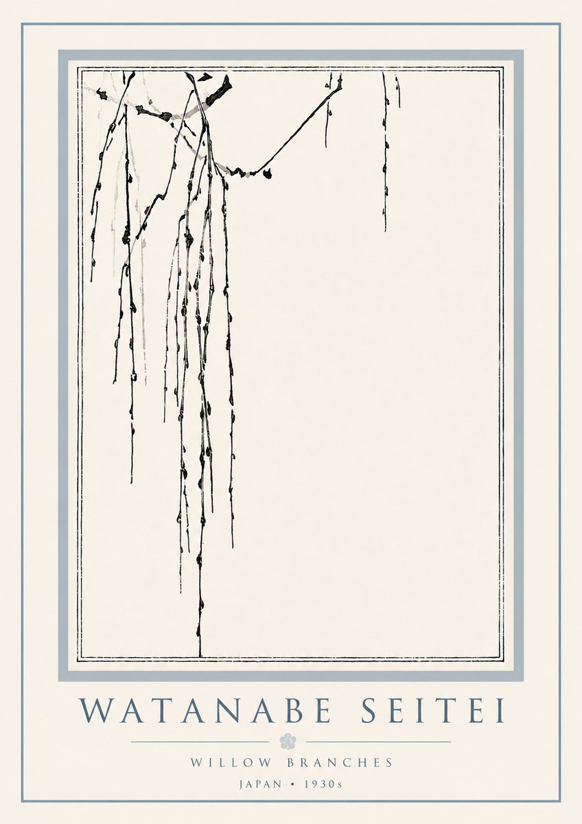 Watanabe Seitei Willow Branches I No6 - Plakat