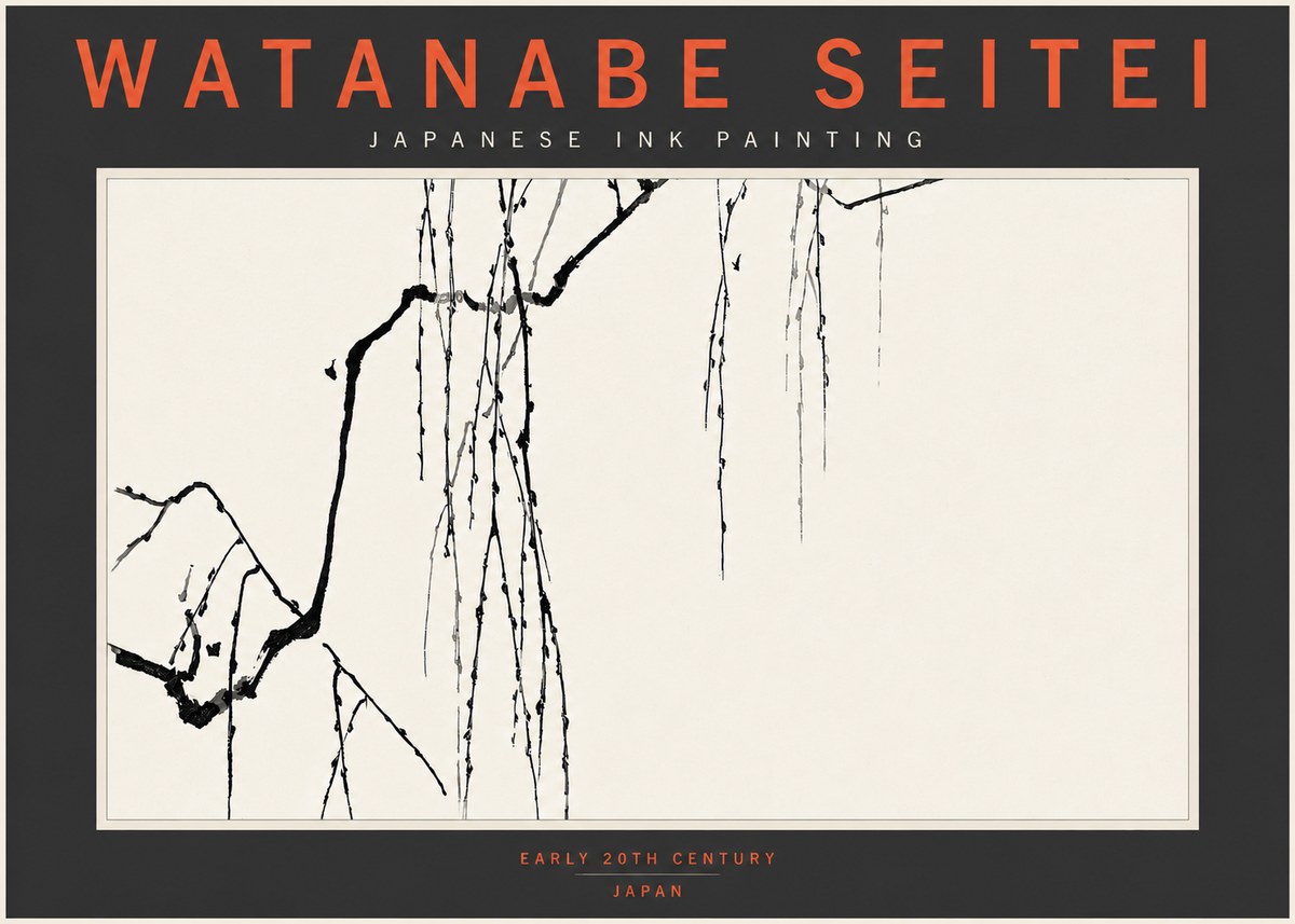 Watanabe Seitei Willow Branches II No4 - Plakat