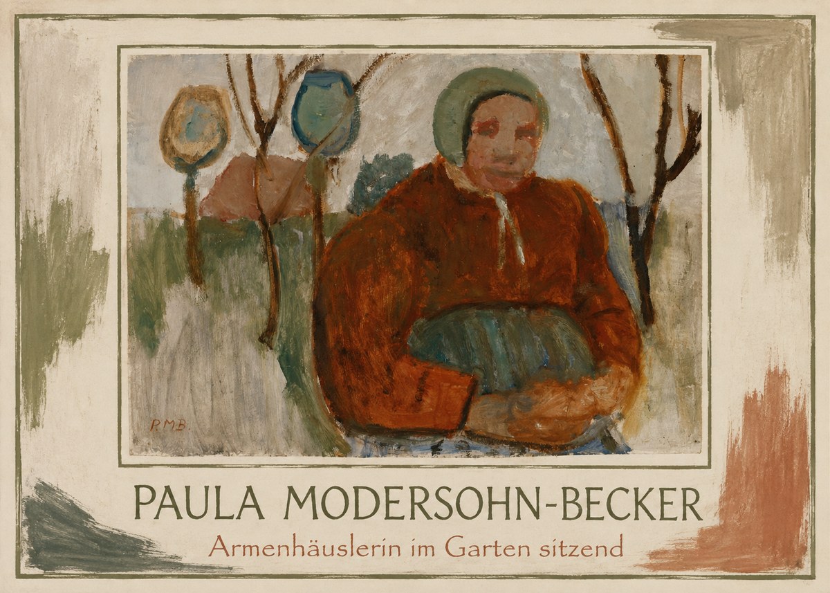 Paula Modersohn-Becker Armenhäuslerin Im Garten Sitzend No1 - Plakat