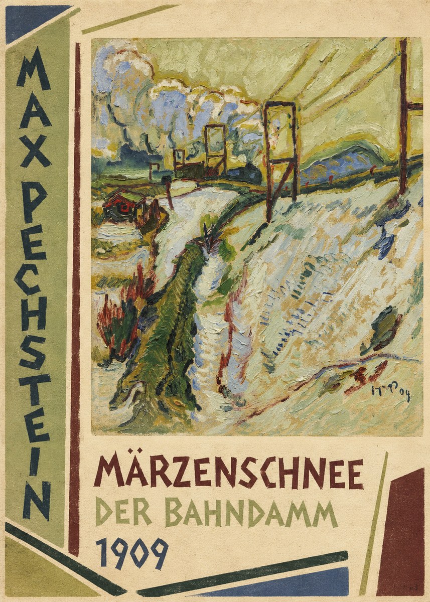 Max Pechstein Märzenschnee (Der Bahndamm) 1909 No3 - Plakat