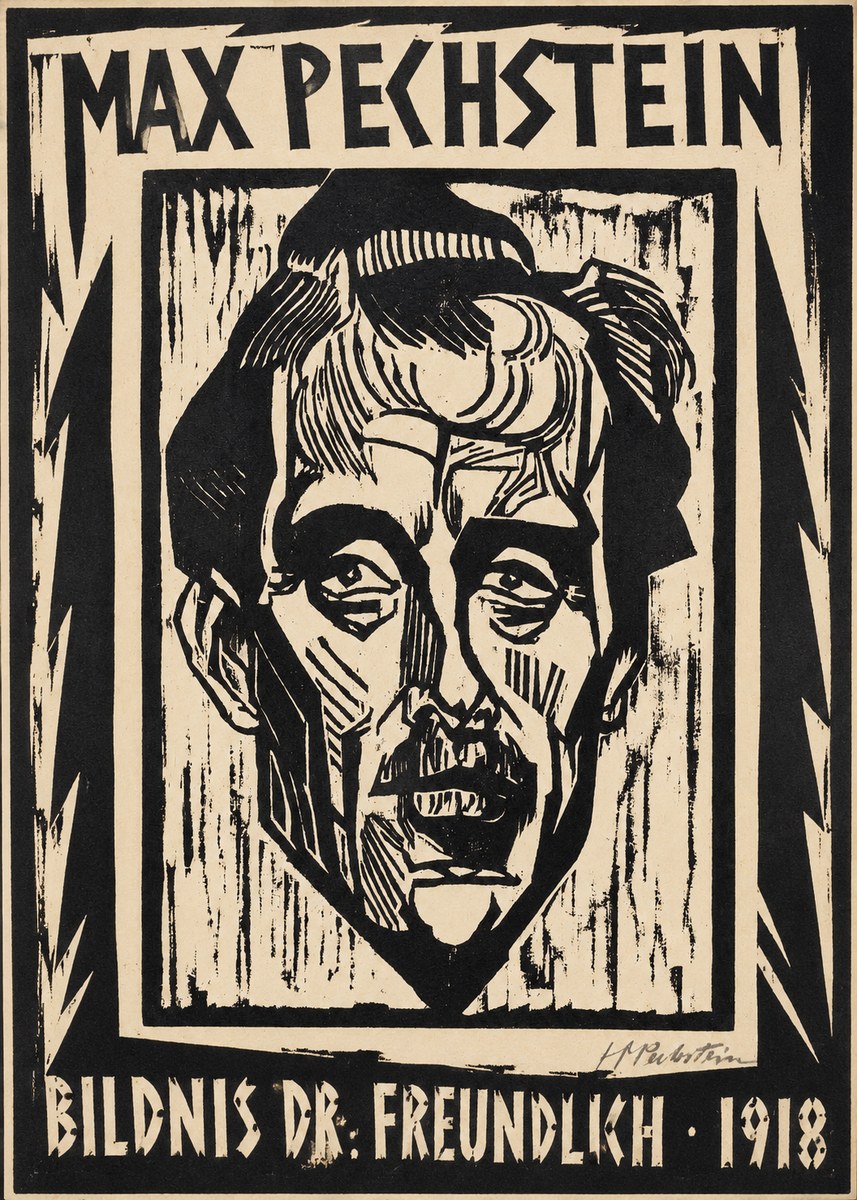 Max Pechstein Bildnis Dr. Freundlich • 1918 No1 - Plakat
