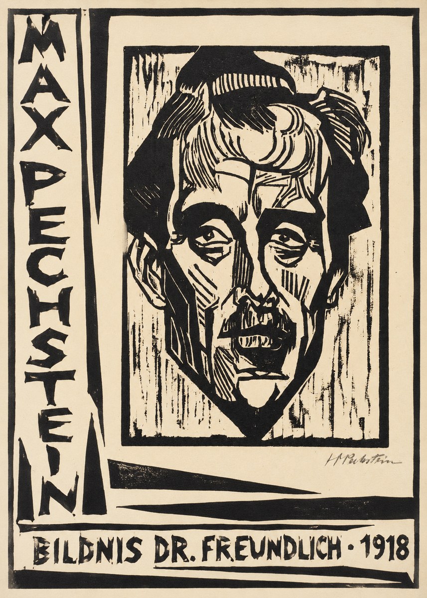 Max Pechstein Bildnis Dr. Freundlich • 1918 No2 - Plakat