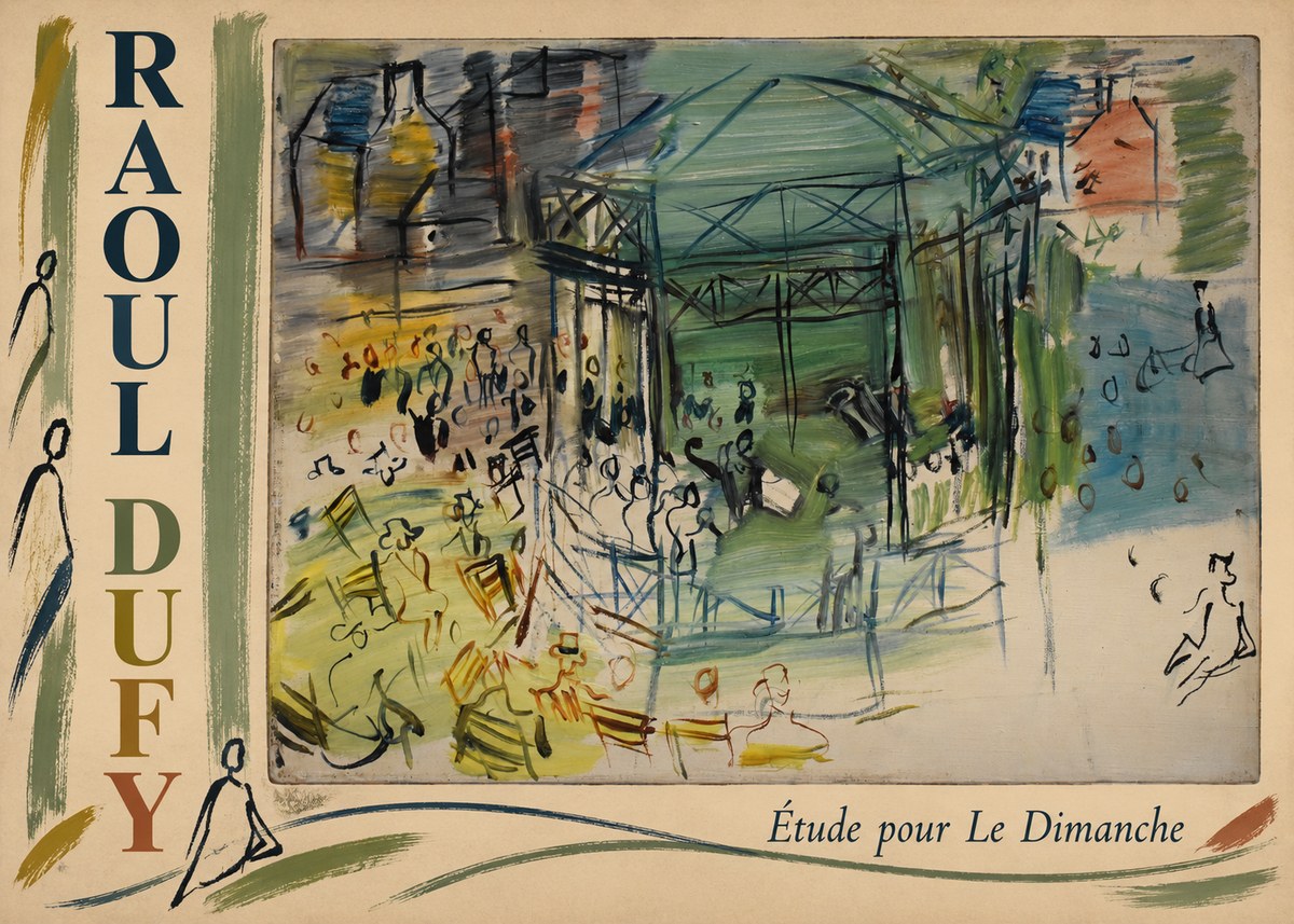 Raoul Dufy Étude Pour Le Dimanche No2 - Plakat