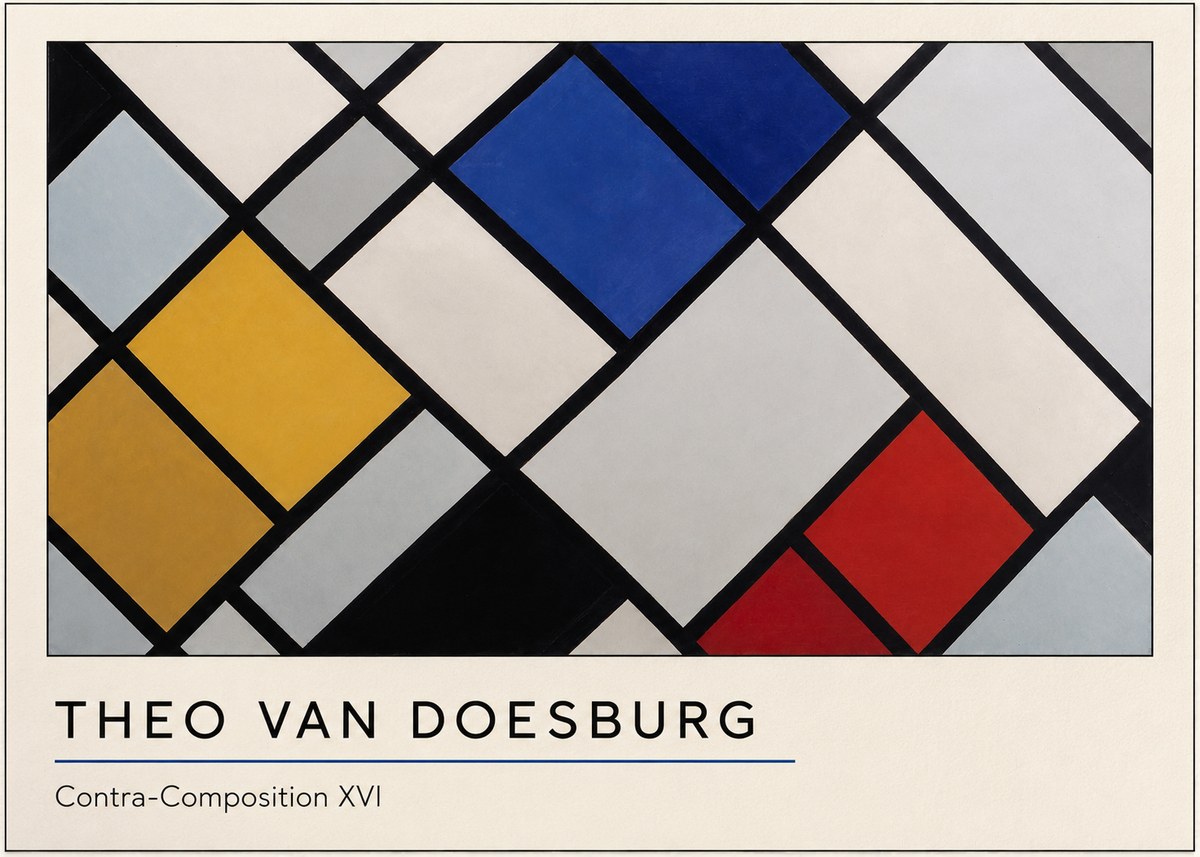 Theo van Doesburg Contra-composition Xvi No4 - Plakat