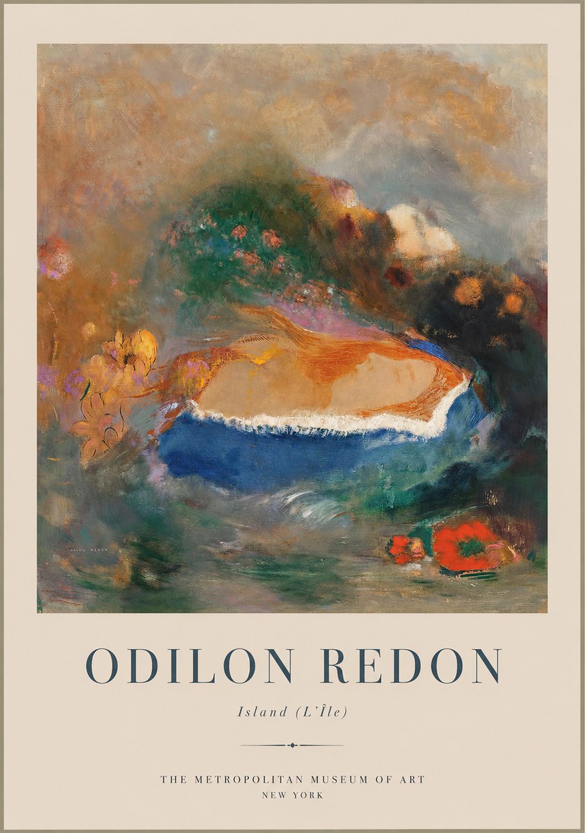 Odilon Redon Island (L'île) No1 - Plakat