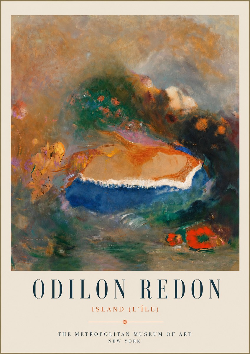 Odilon Redon Island (L'île) No5 - Plakat