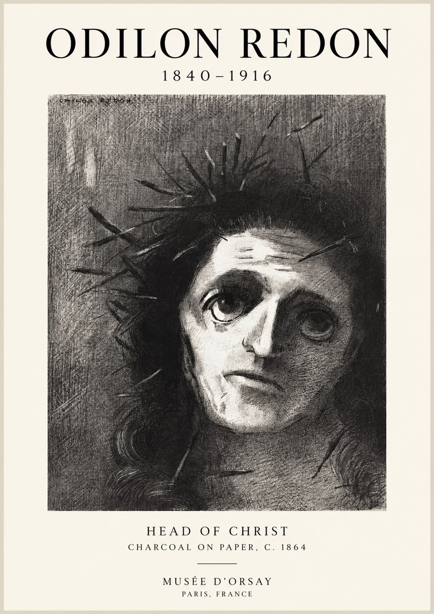 Odilon Redon Head of Christ I No1 - Plakat