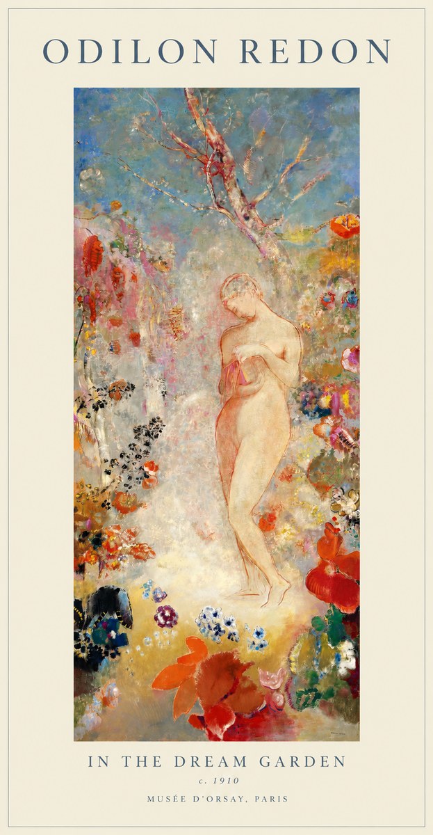 Odilon Redon In the Dream Garden No1 - Plakat
