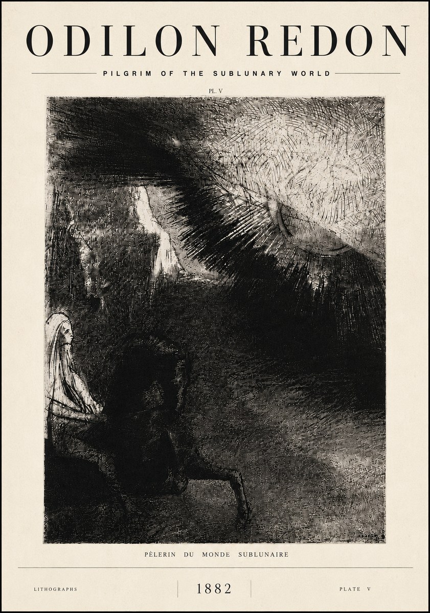 Odilon Redon Pèlerin Du Monde Sublunaire No6 - Plakat