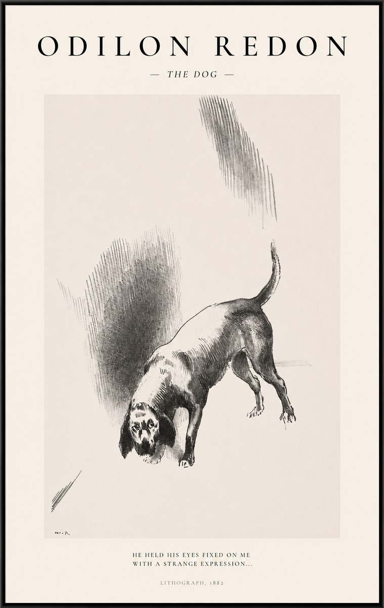 Odilon Redon The Dog No1 - Plakat