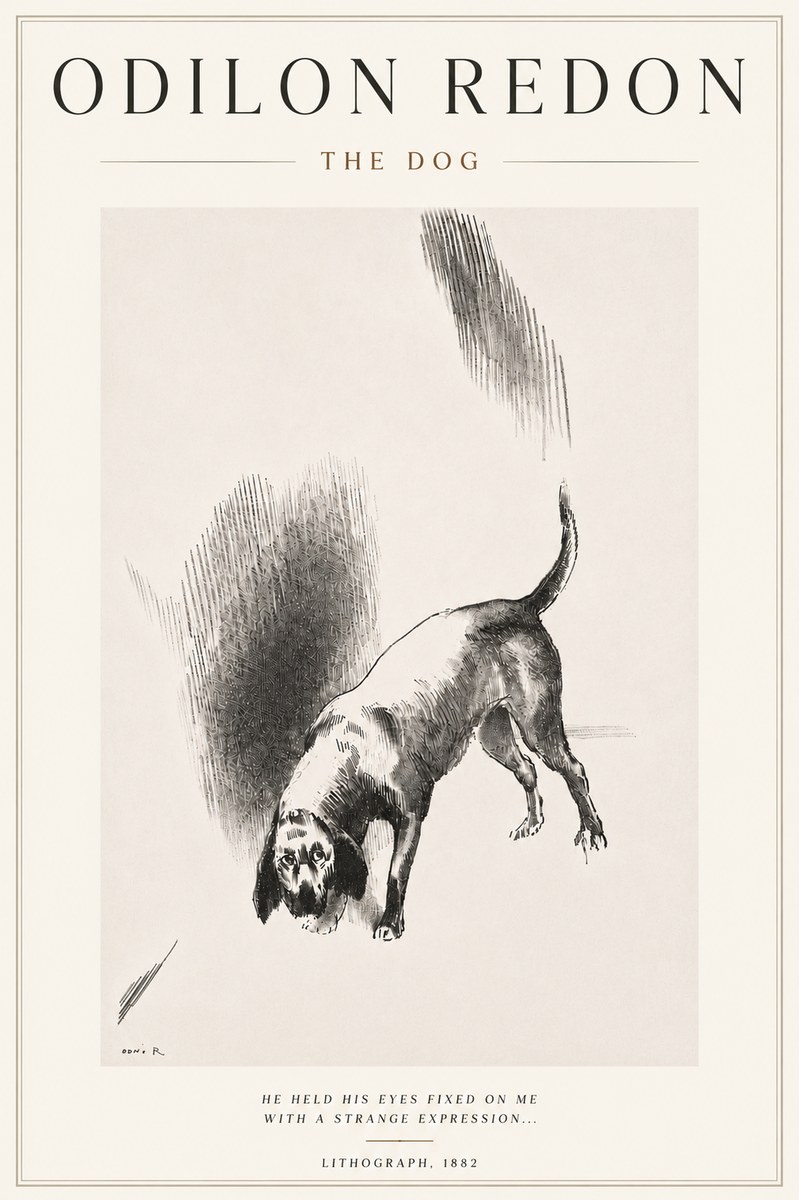 Odilon Redon The Dog No5 - Plakat