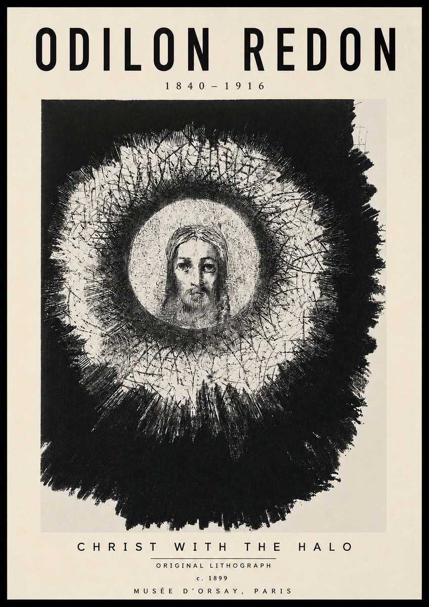 Odilon Redon Christ with the Halo No4 - Plakat
