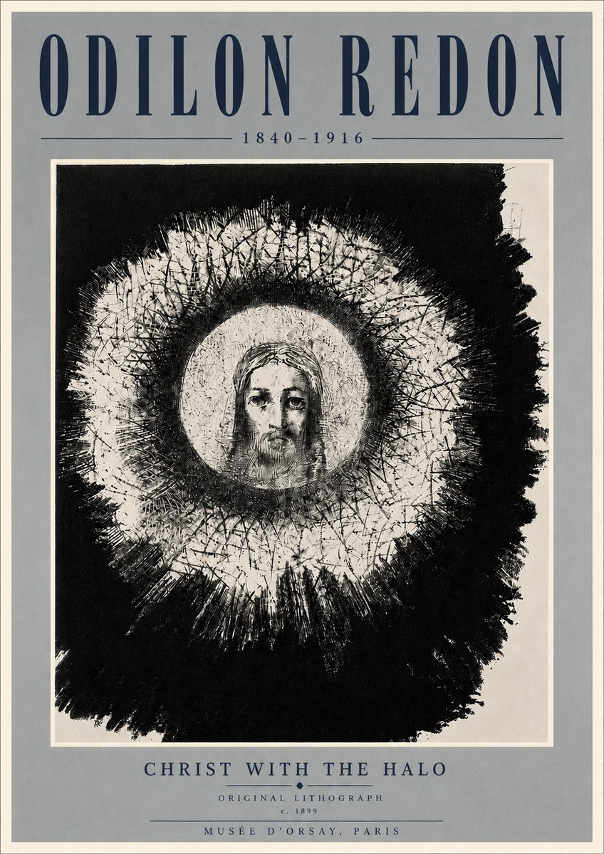 Odilon Redon Christ with the Halo No6 - Plakat