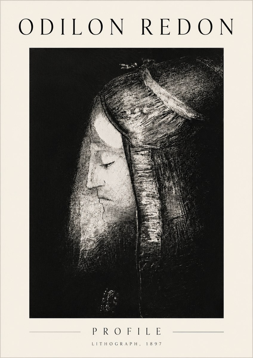 Odilon Redon Profile No6 - Plakat