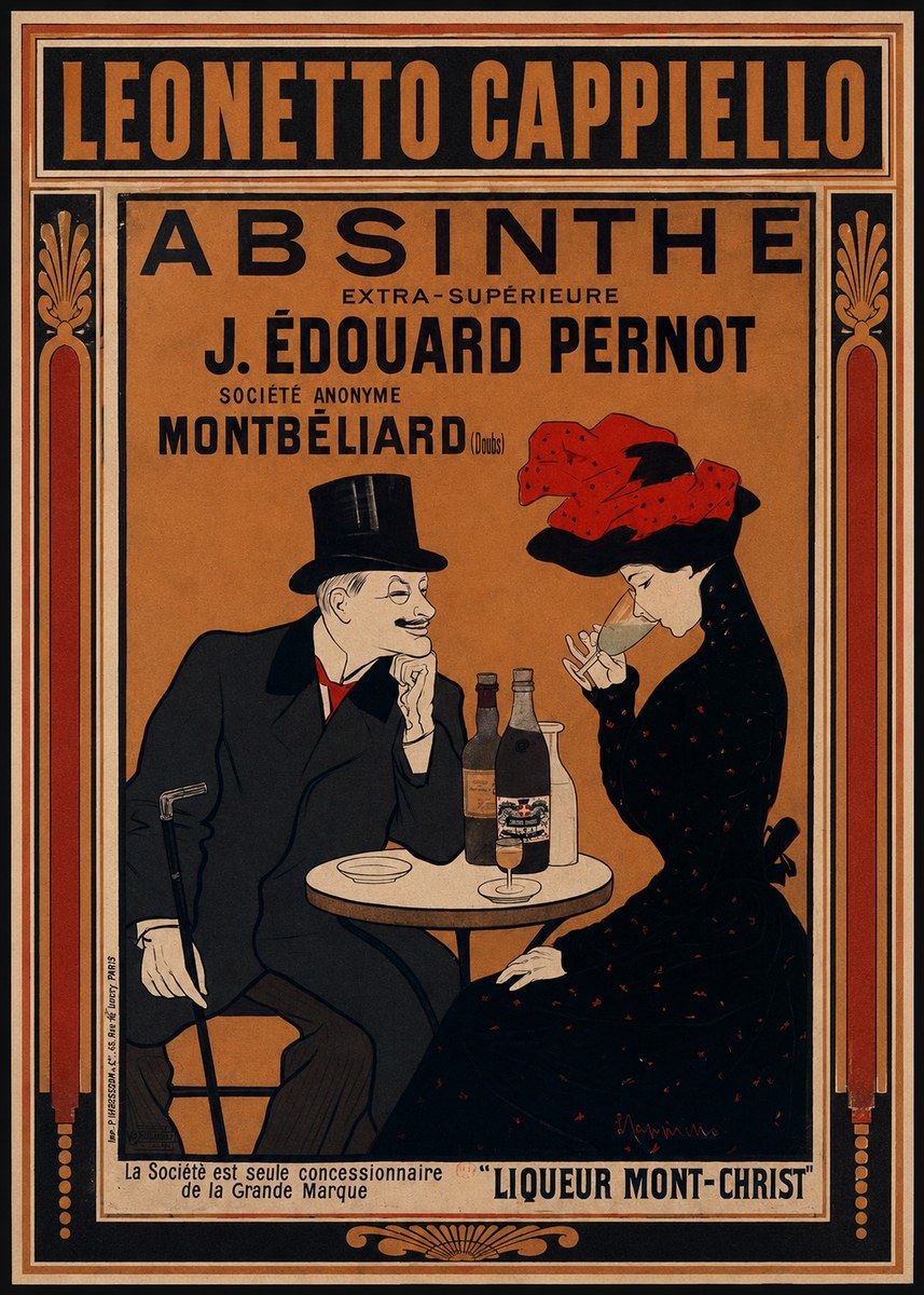 Leonetto Cappiello Absinthe J. Édouard Pernot No1 - Plakat