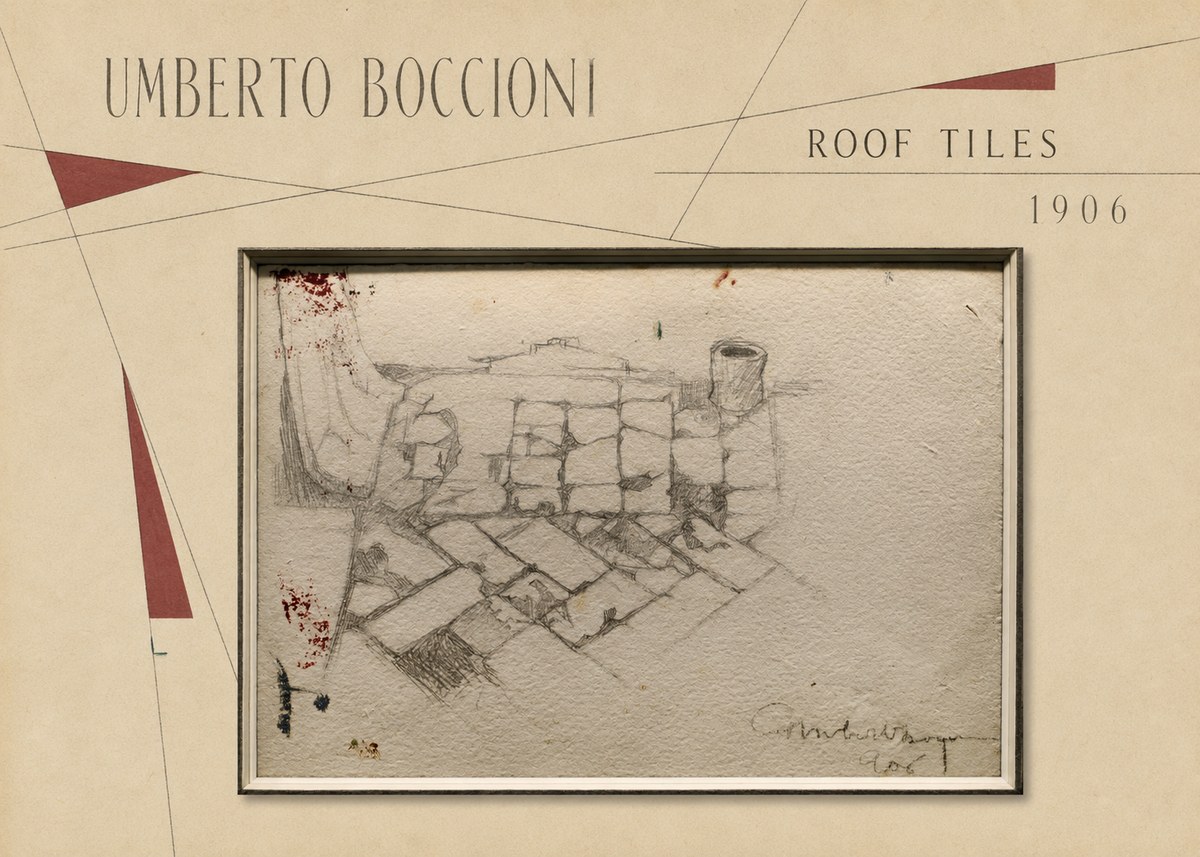 Umberto Boccioni Roof Tiles No3 - Plakat