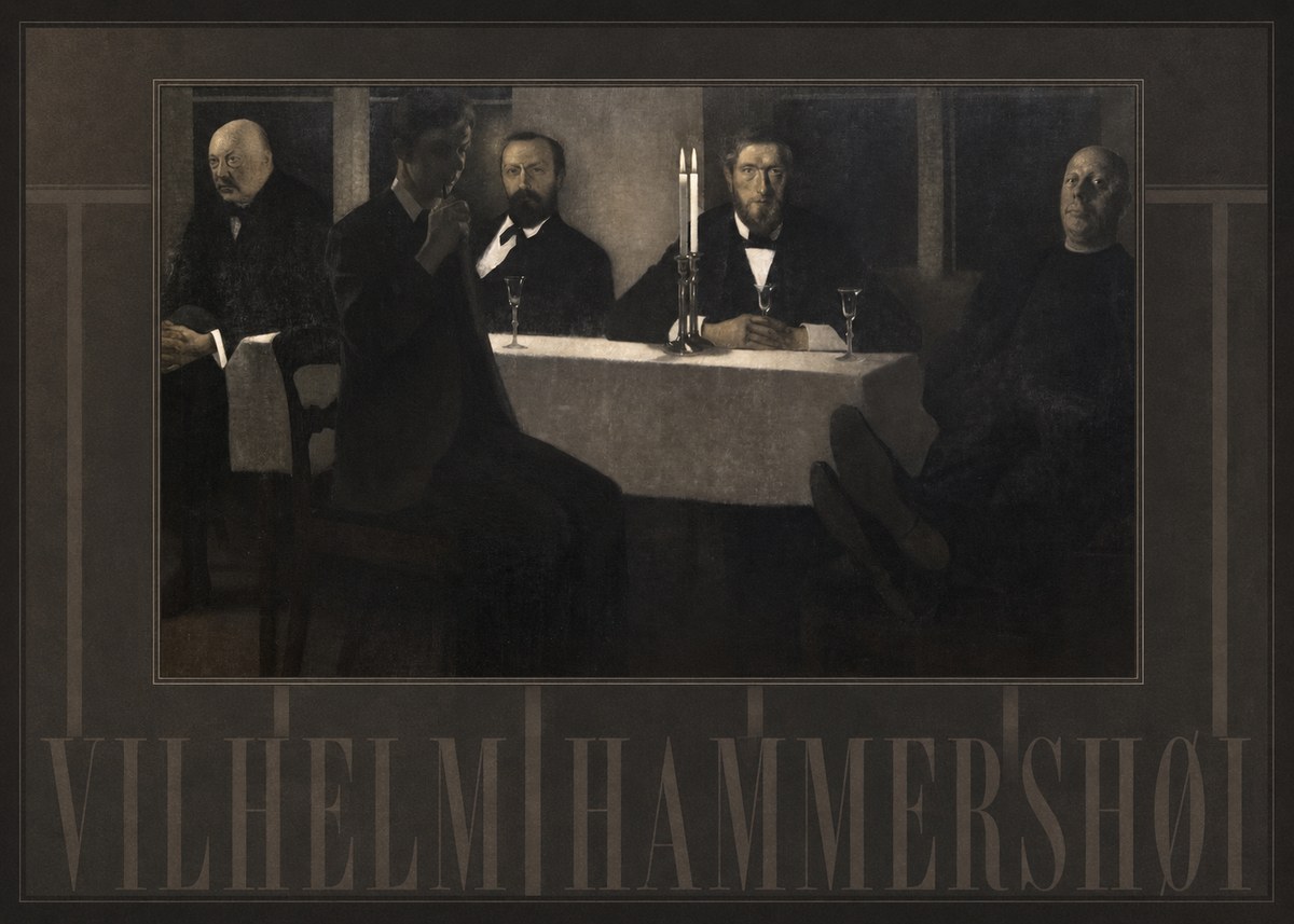Vilhelm Hammershøi Five Portraits II No4 - Plakat