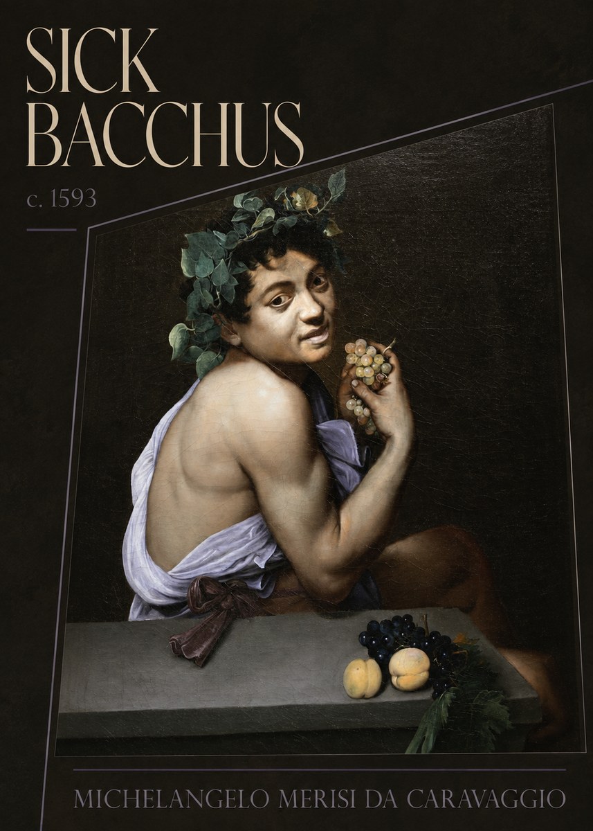 Michelangelo Merisi da Caravaggio Sick Bacchus No4 - Plakat