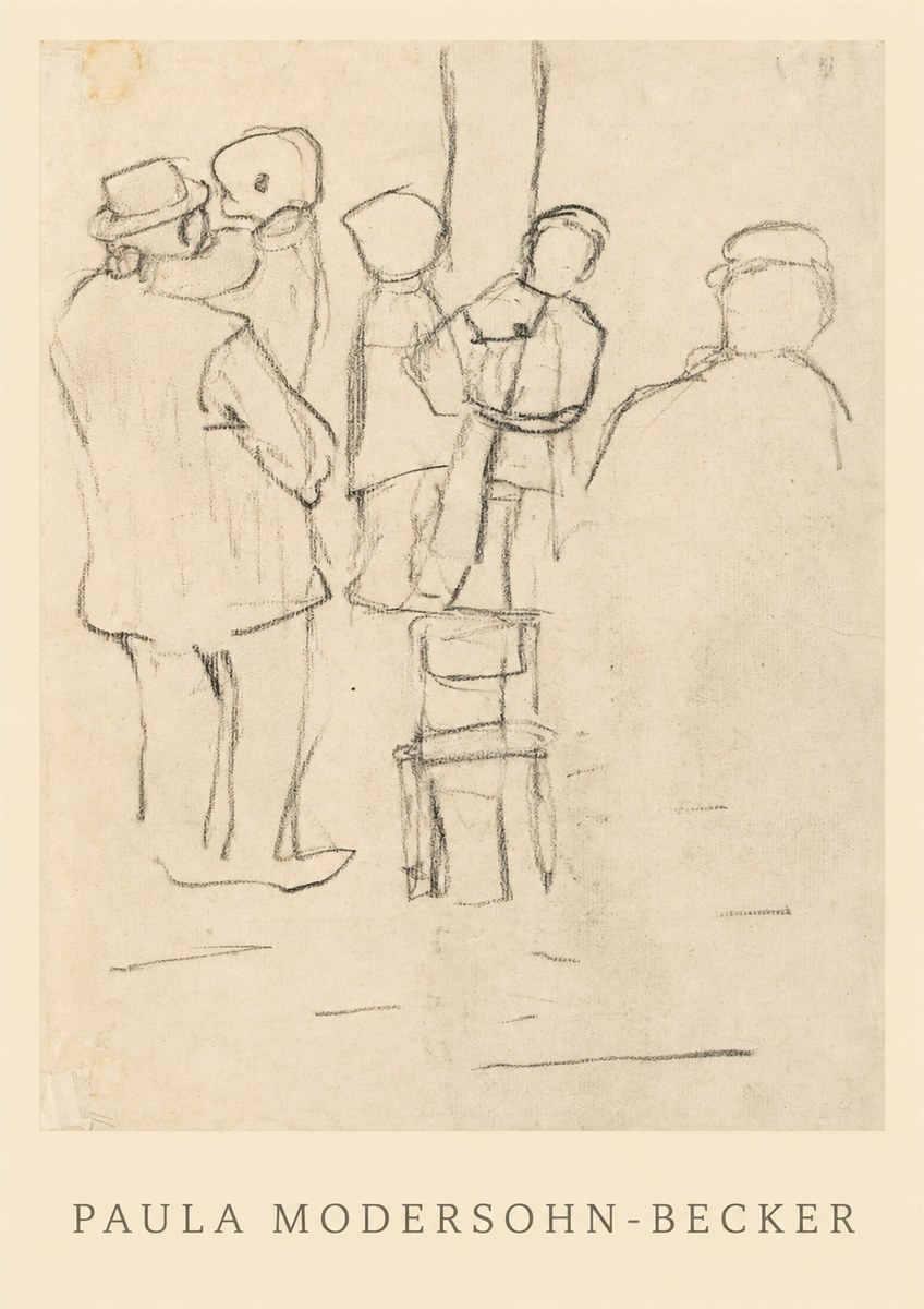 Paula Modersohn-Becker Studies of Figures No1 - Plakat