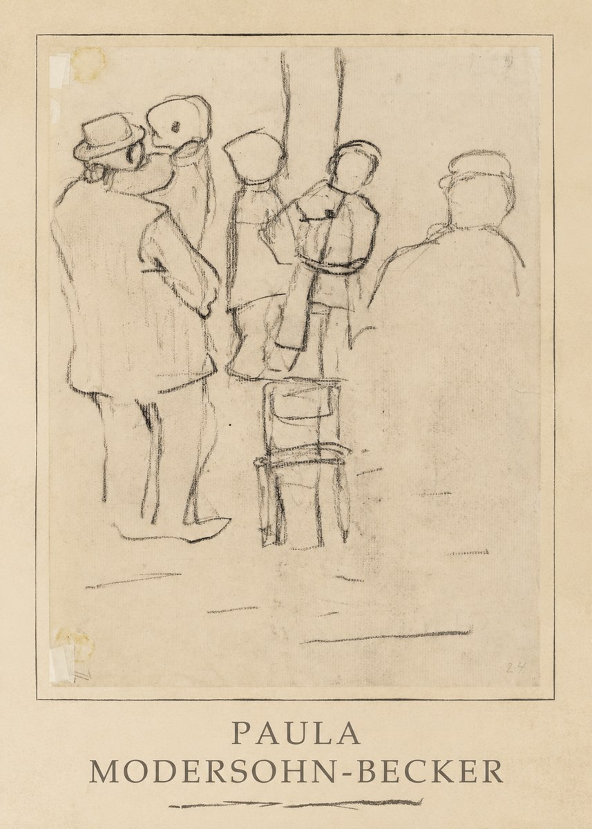 Paula Modersohn-Becker Studies of Figures No3 - Plakat