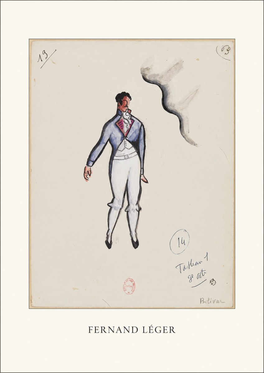 Fernand Léger Bolivar. Tableau 1 3E Acte No4 - Plakat