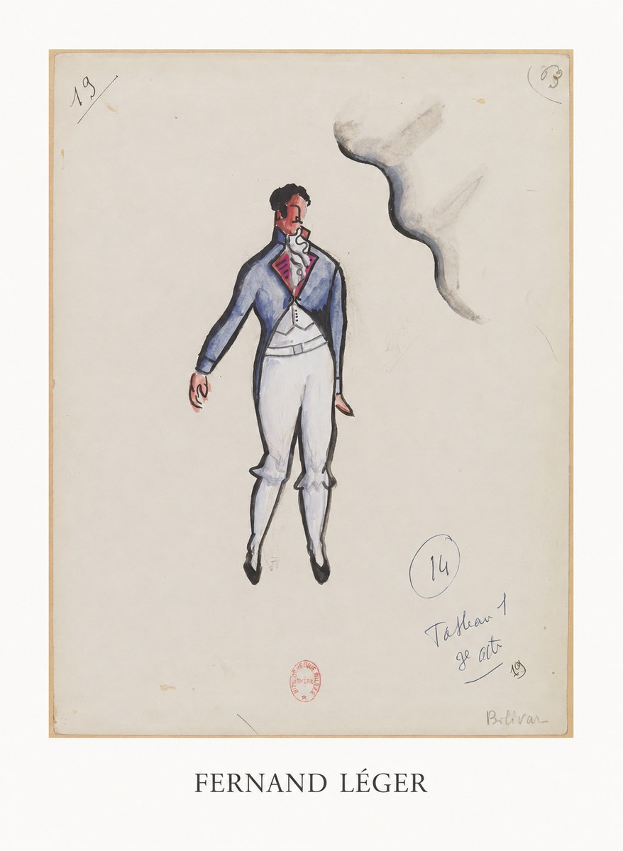 Fernand Léger Bolivar. Tableau 1 3E Acte No5 - Plakat