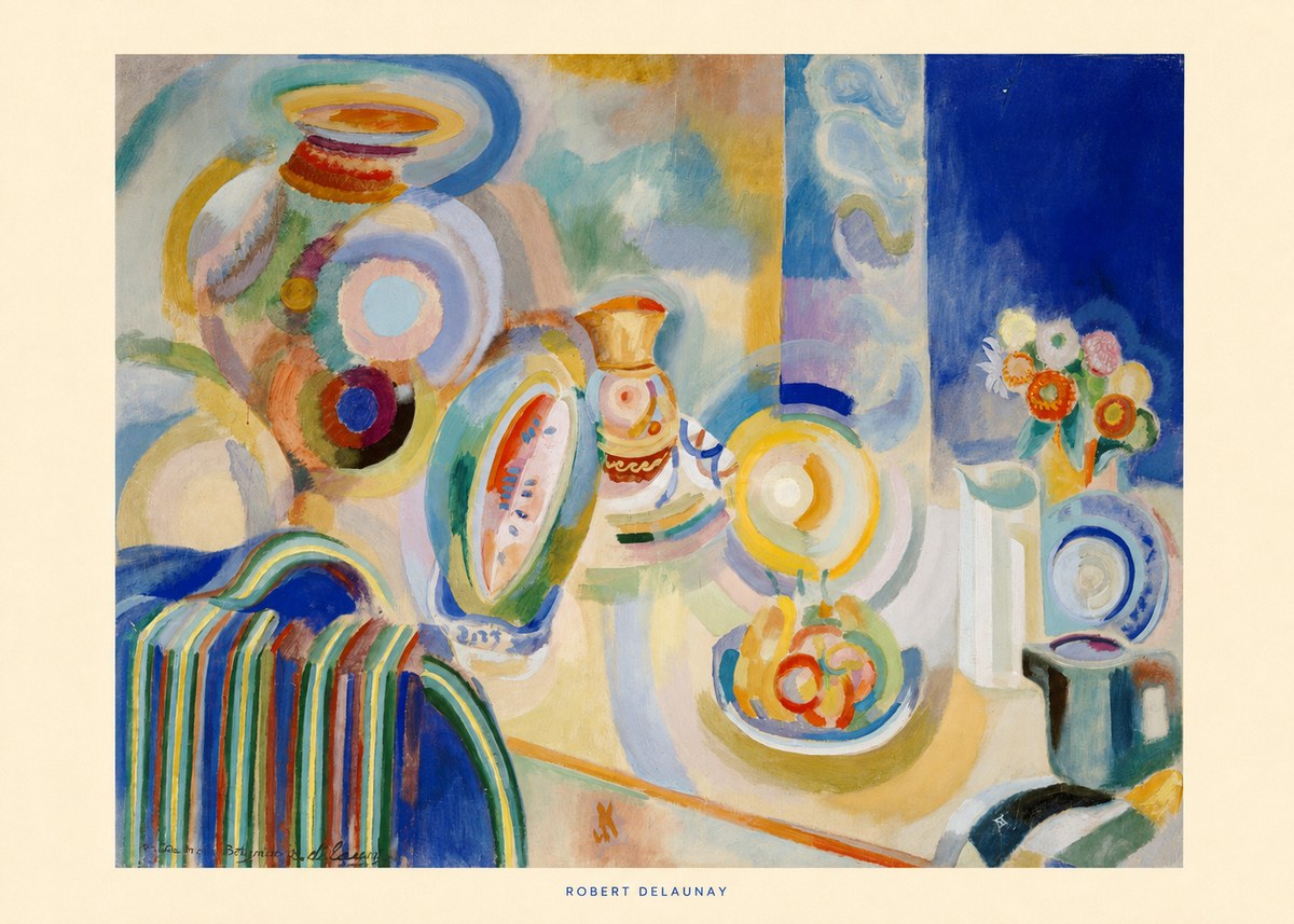 Robert Delaunay Nature Morte Portugaise No6 - Plakat