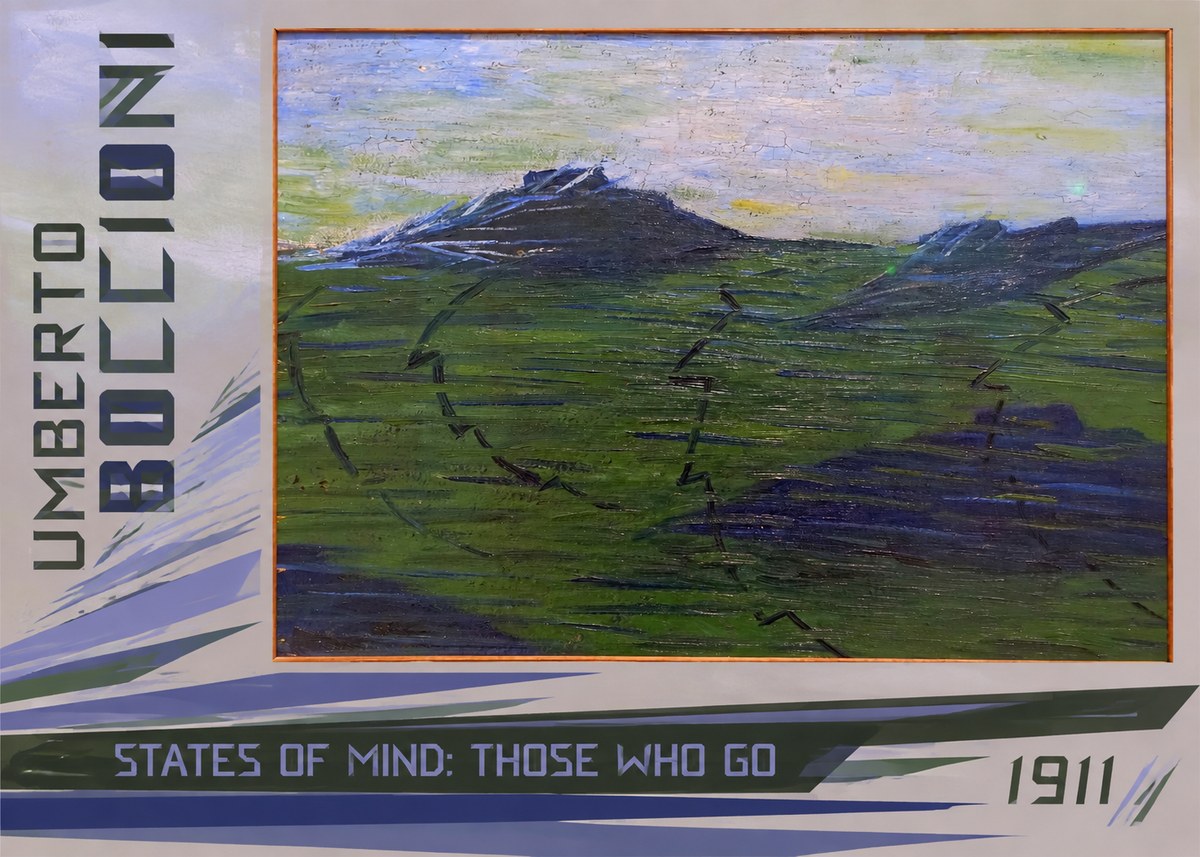 Umberto Boccioni States of Mind: Those Who Go No2 - Plakat