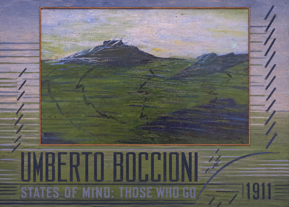 Umberto Boccioni States of Mind: Those Who Go No3 - Plakat