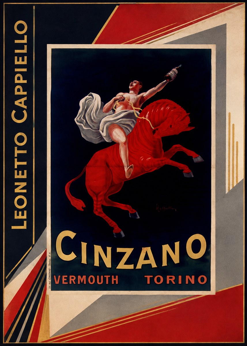 Leonetto Cappiello Cinzano Vermouth No2 - Plakat