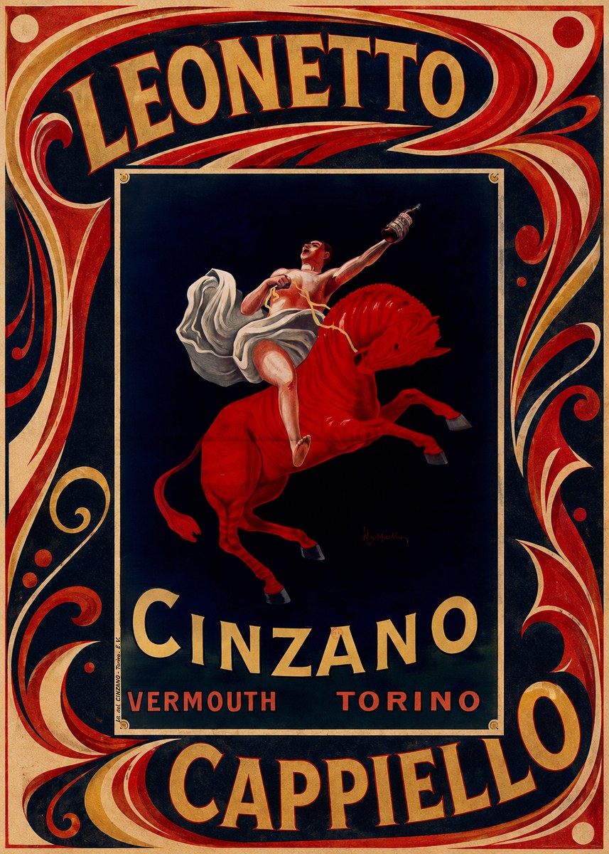 Leonetto Cappiello Cinzano Vermouth No5 - Plakat