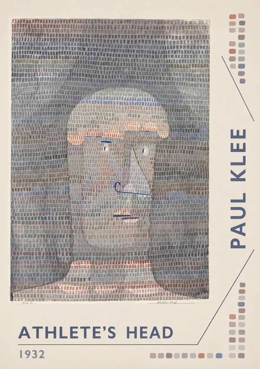 Paul Klee Athlete's Head No6 - Plakat