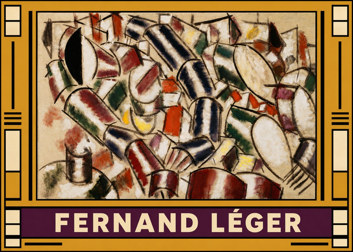 Fernand Léger Contraste De Formes No5 - Plakat