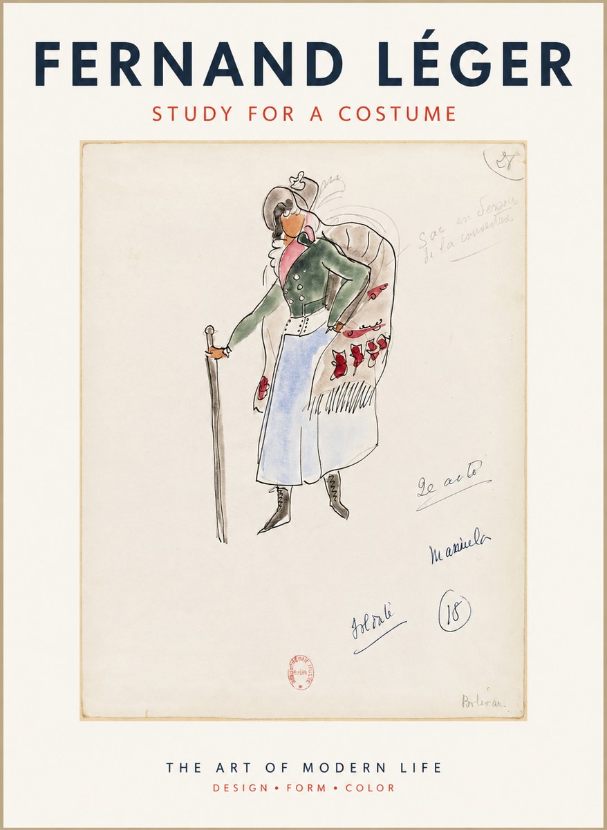 Fernand Léger Study for a Costume No1 - Plakat