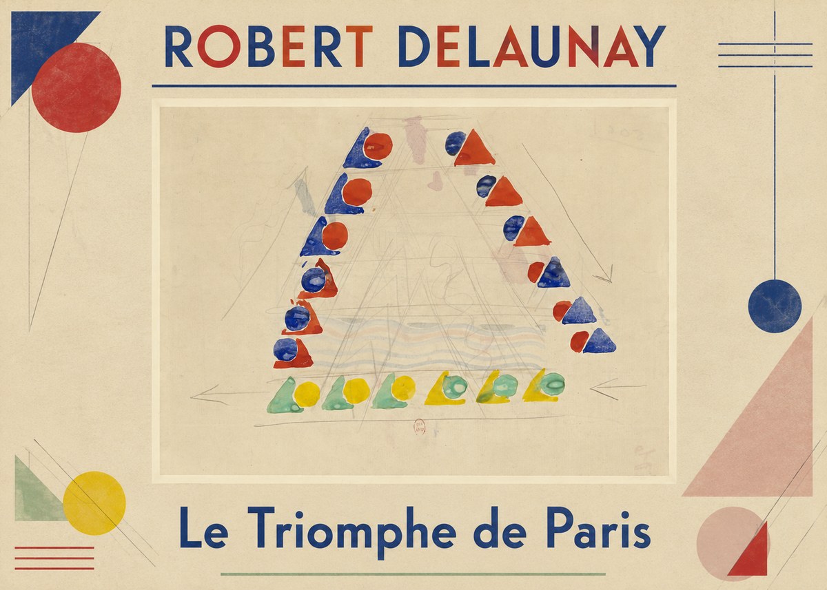 Robert Delaunay Le Triomphe De Paris II No1 - Plakat