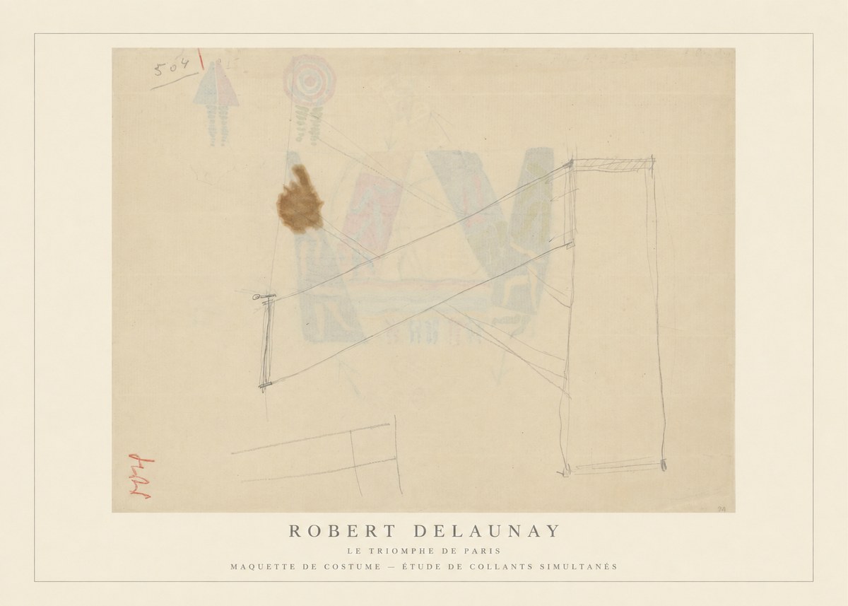 Robert Delaunay Le Triomphe De Paris III No4 - Plakat