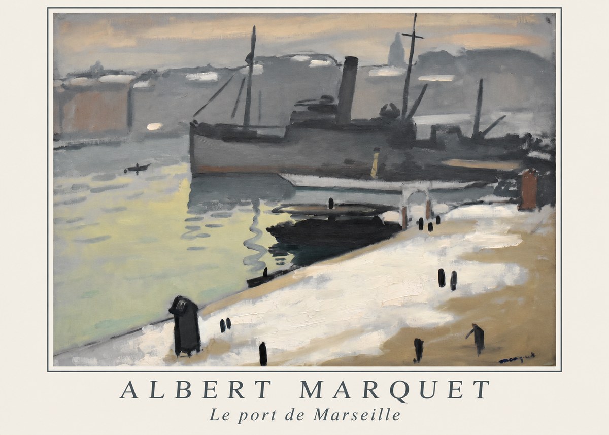 Albert Marquet Le Port De Marseille I No1 - Plakat