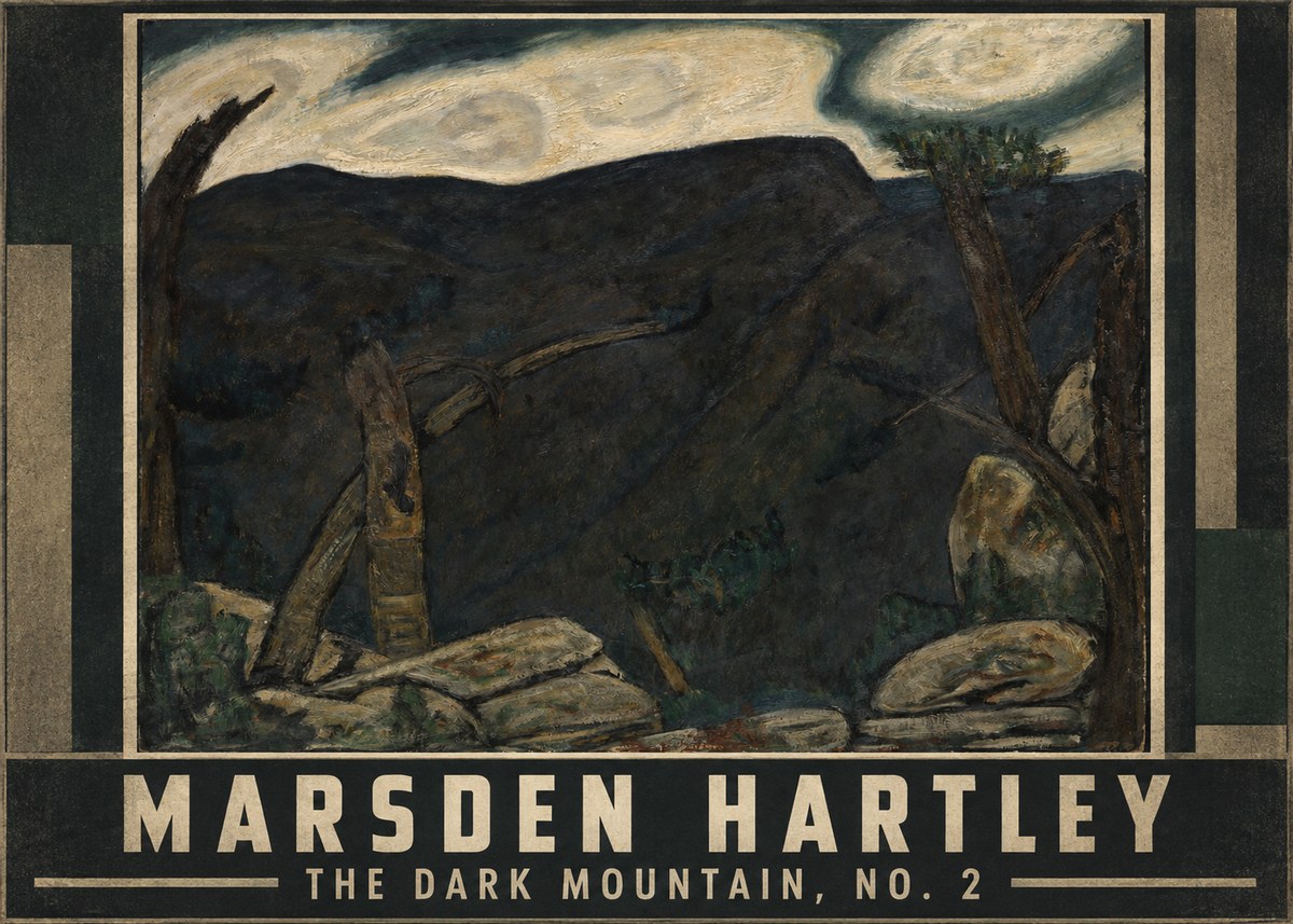 Marsden Hartley The Dark Mountain, No. 2 No1 - Plakat