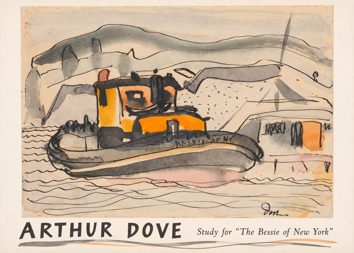 Arthur Dove Study for "the Bessie of New York" No1 - Plakat