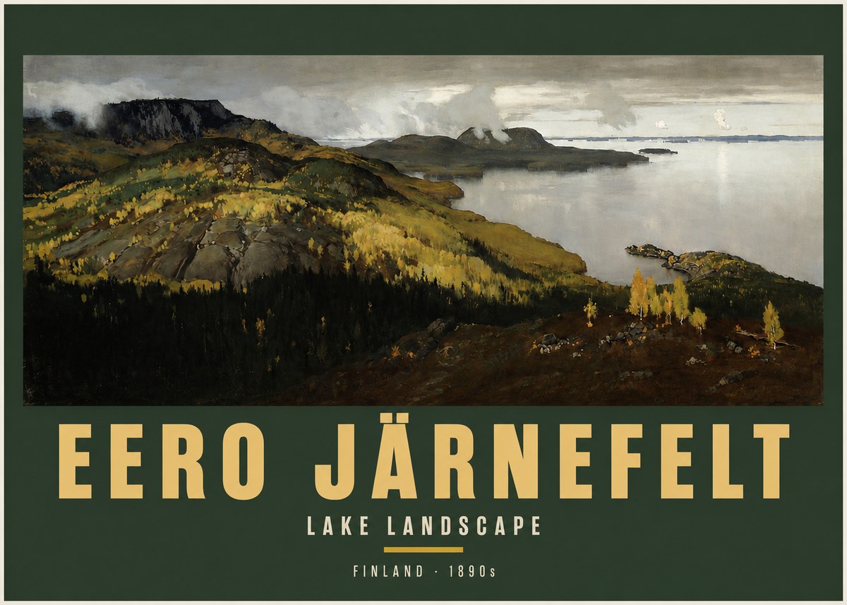 Eero Järnefelt Lake Landscape No2 - Plakat