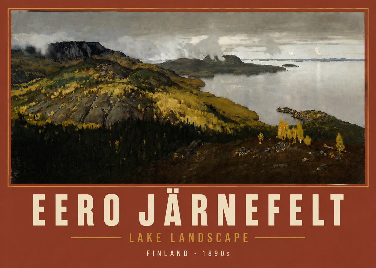 Eero Järnefelt Lake Landscape No5 - Plakat