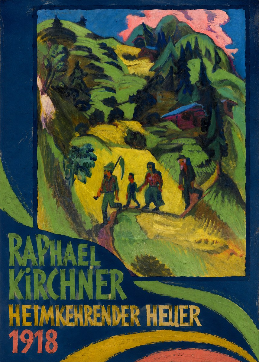Raphael Kirchner Heimkehrender Heuer No3 - Plakat
