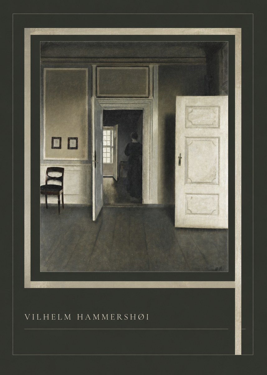 Vilhelm Hammershøi Interior, Strandgade 30 I No3 - Plakat