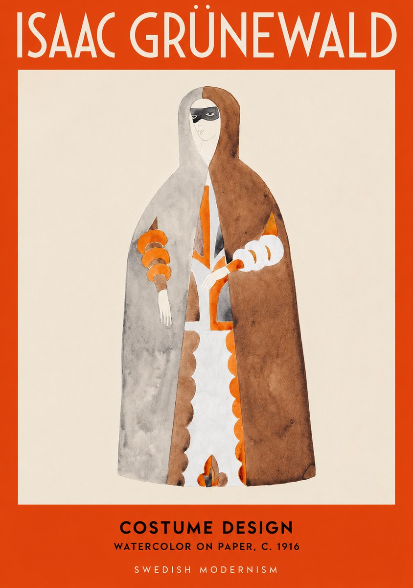 Isaac Grünewald Costume Design VI No2 - Plakat