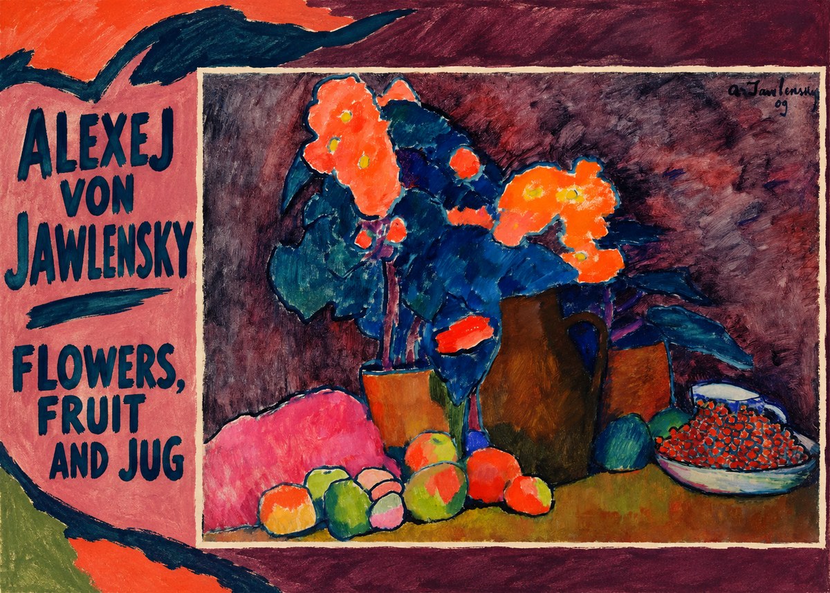 Alexej von Jawlensky Flowers, Fruit and Jug No5 - Plakat